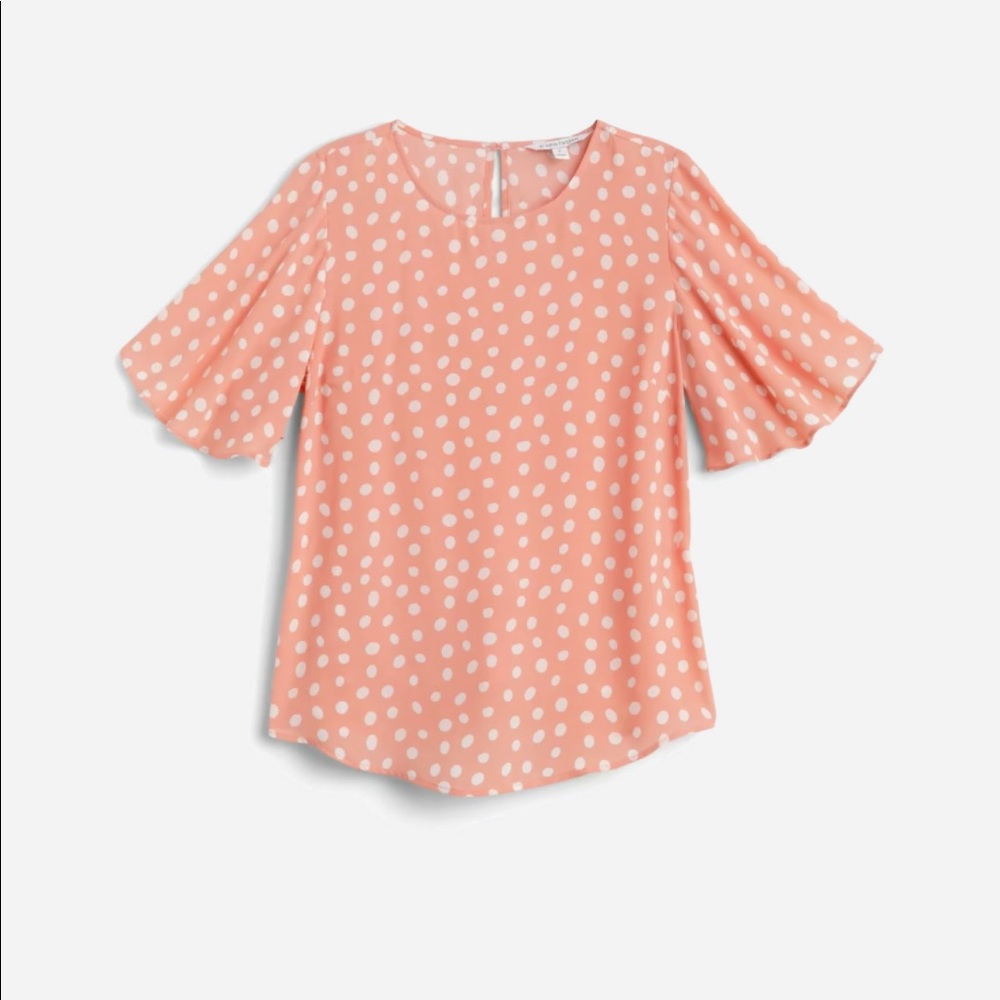 Carolina Flutter Sleeve Blouse